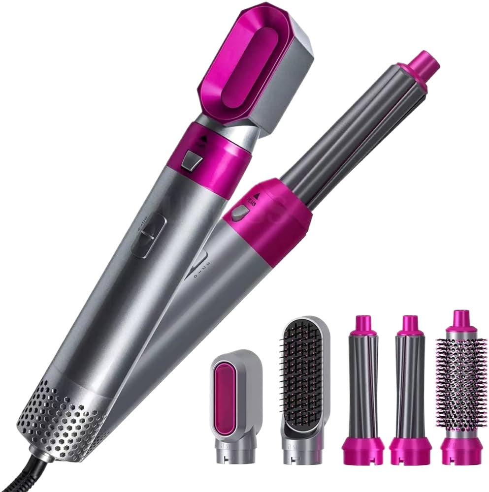 5-in-1 Hot Air Hair Brush Dryer