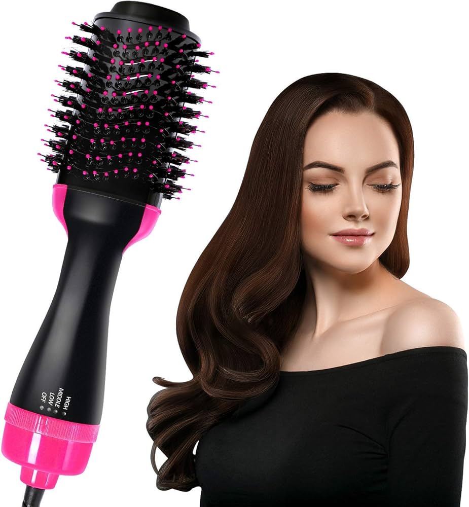 Electric Hot Air Brush Hair Dryer