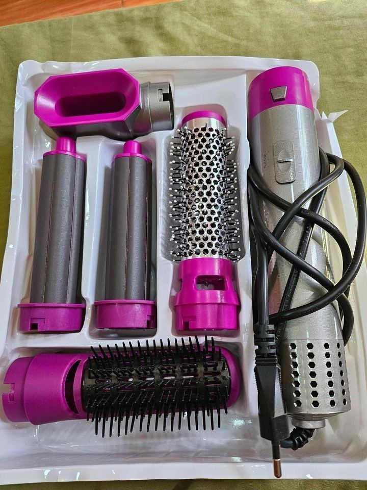5-in-1 Hot Air Hair Brush Dryer